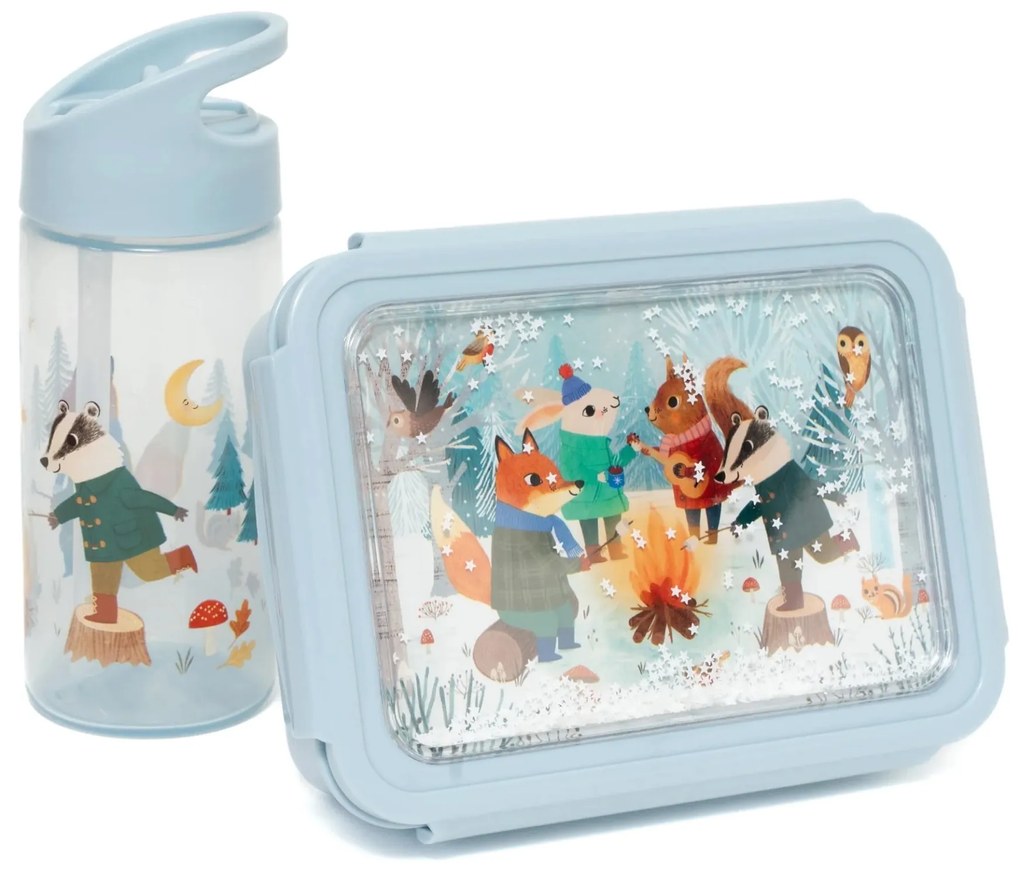 PETIT MONKEY Desiatový box Bento Bonfire Animals