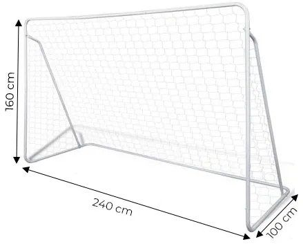 Futbalová bránka so sieťou, 240x160cm, ECOTOYS