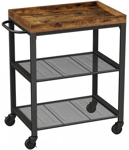 Servírovací stôl na kolieskach VASAGLE LRC75BX