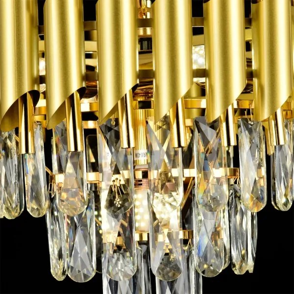 Brilagi - Prisadený luster ECLIPSE 5xE14/10W/230V pr. 38 cm zlatý