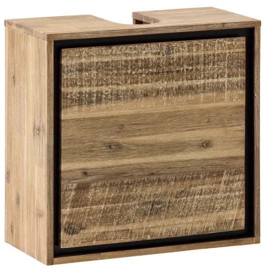 furniture-nabytek.cz - Masívna skrinka pod drez Jolo z akácie, lakovaná, hnedá
