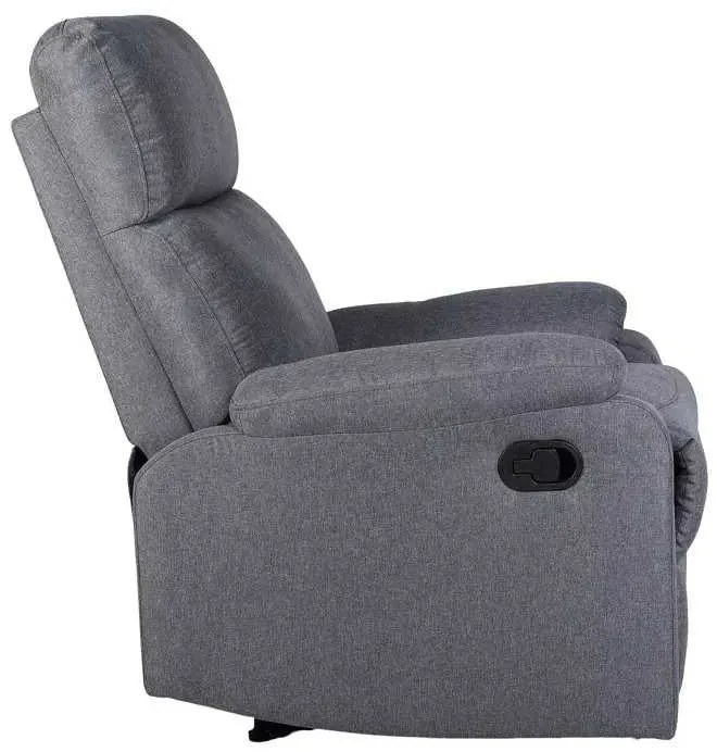 LuxuryForm DESIGN Televízne kreslo CARLOS s polohovaním - sivé
