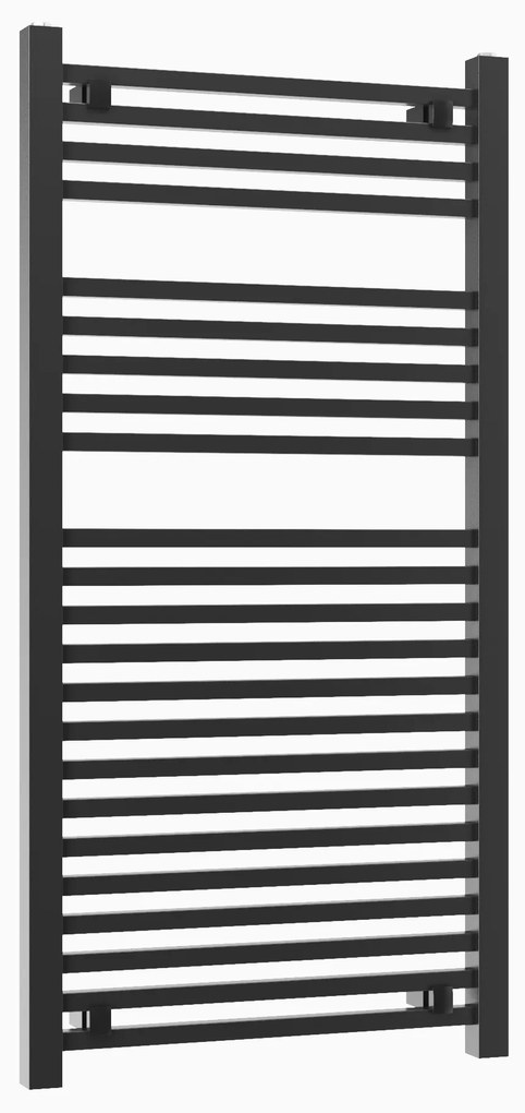 Erga Proper, vykurovacie teleso 1200x600 mm, 826W, čierna, ERG-LAV-PROP-12060-BK