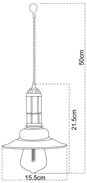 Globo 33255 - Solárny luster na reťazi LED/0,06W/1,2V IP44