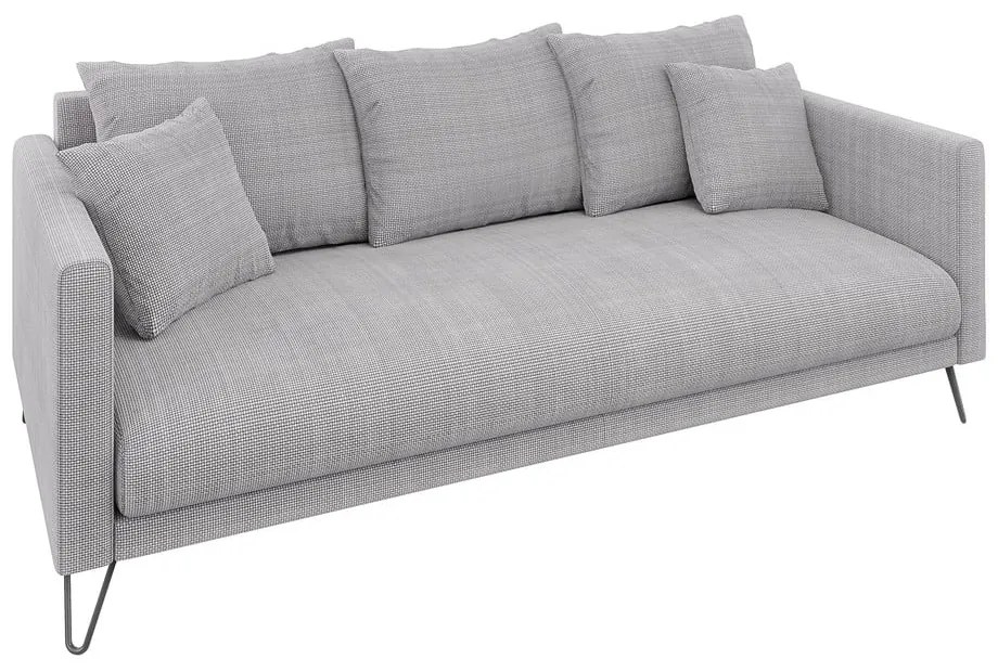 Svetlosivá ženilková pohovka 200 cm Freya – Ropez