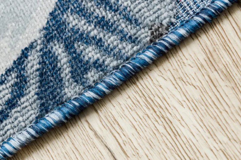 Dywany Łuszczów, Kusový koberec Botanic 65242 Feathers navy – na von aj na doma, 176x270, modrá, chodba / predsieň