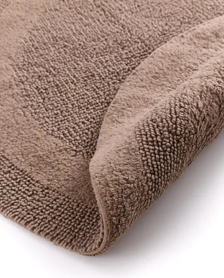 Kúpeľňový koberček Javo Cotton sépiový kruh
