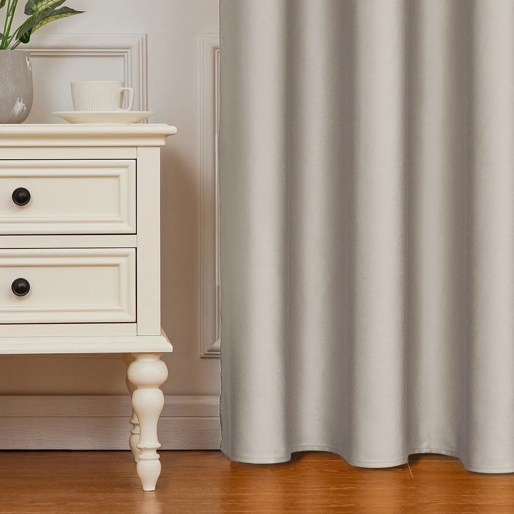 4Home Výhodná sada Zatemňovací záves Cairo béžová, 150 x 250 cm, 2 ks