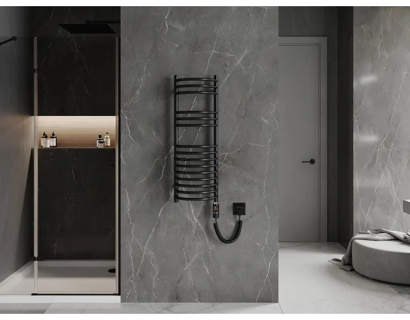 Mexen Eros, elektrické vykurovacie teleso 900 x 318 mm, 300 W, čierna, W112-0900-318-2300-70