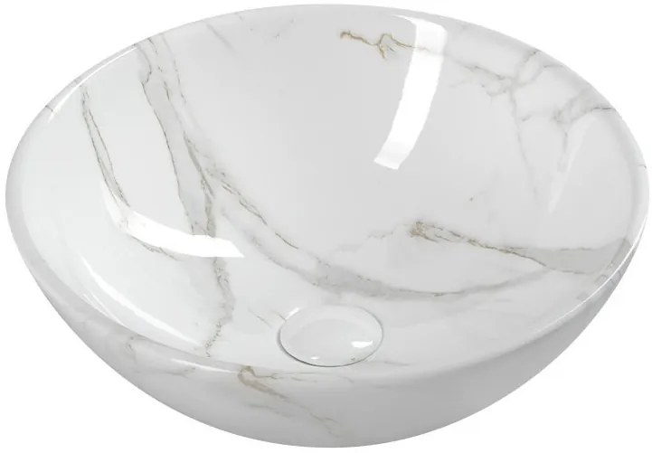Sapho Sapho, DALMA keramické umývadlo 42x16,5x42 cm, carrara, MM117