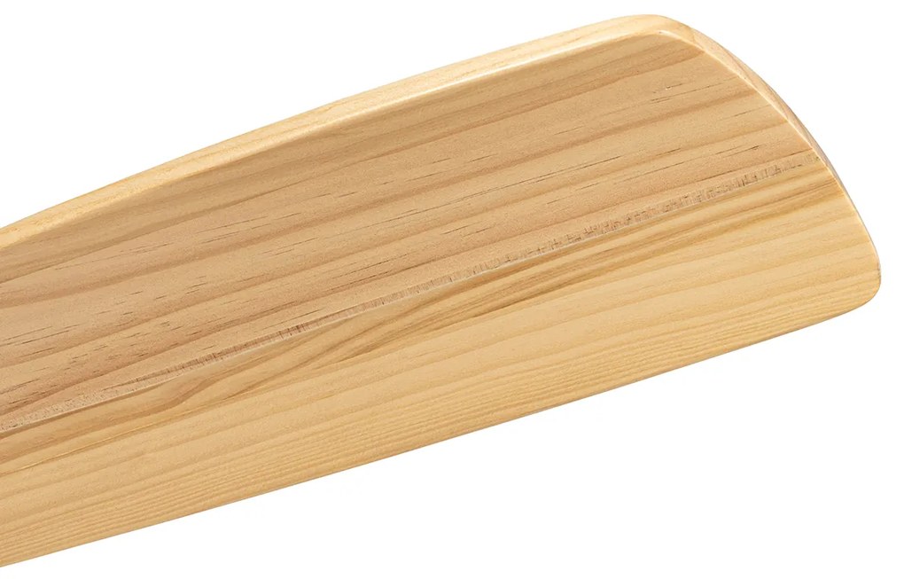 Stropný ventilátor biely s drevom 131,5 cm vrátane LED stmievateľný s diaľkovým ovládaním - Jerri