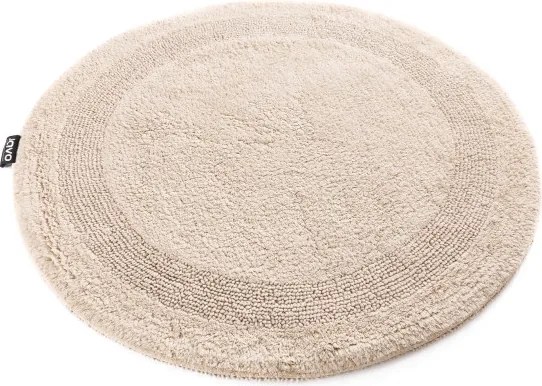Kúpeľňový koberček Javo Cotton béžový kruh