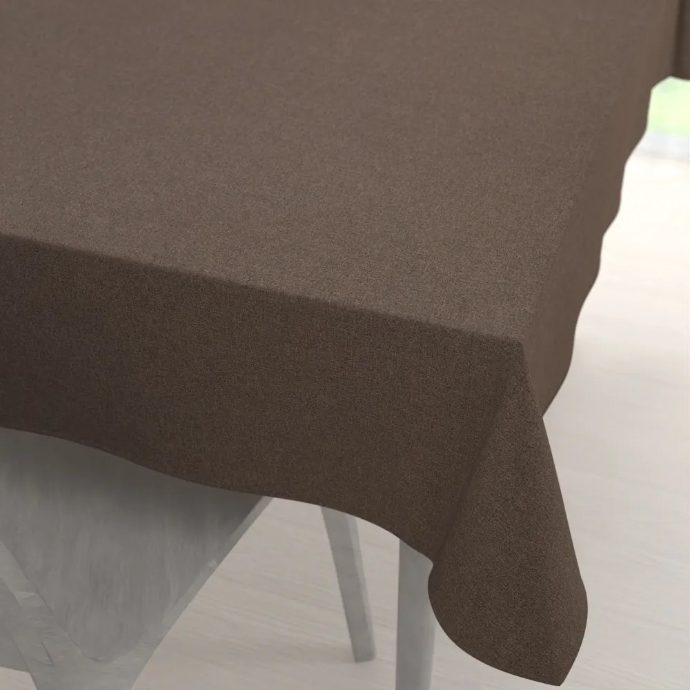 Biante Veľký dekoračný obdĺžnikový obrus BKR-504 Hnedý 200x260 cm