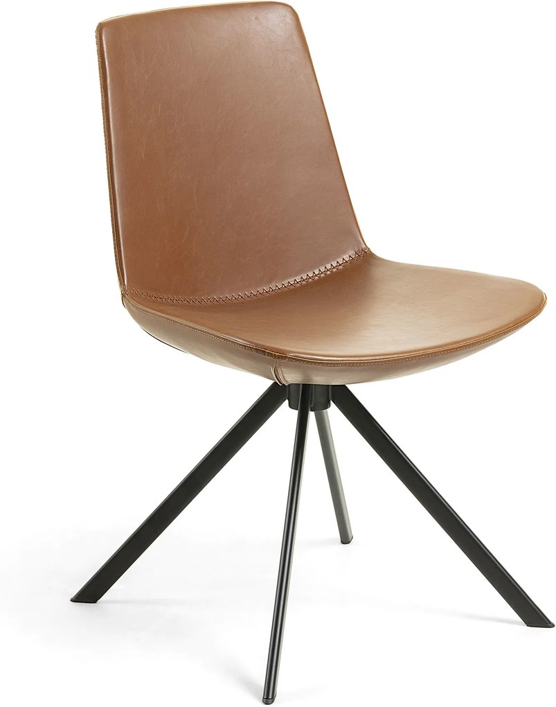 LA FORMA Hnedá stolička Zast 84 × 56 × 50 cm
