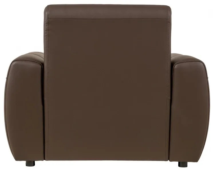 Kožené kreslo FELIS, hnedá