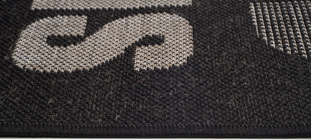 TA Koberec 20609 Čierna / strieborná Rozmer: 80x150 cm