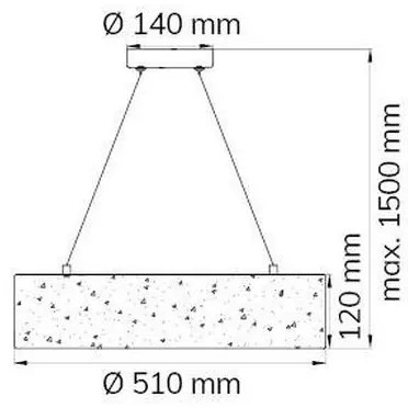 Wofi 6370.01.70.7000 - LED Luster na lanku LEIKA LED/21W/230V