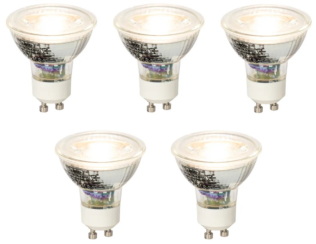 Sada 5 stmievateľných LED žiaroviek GU10 5W 370lm 3000K