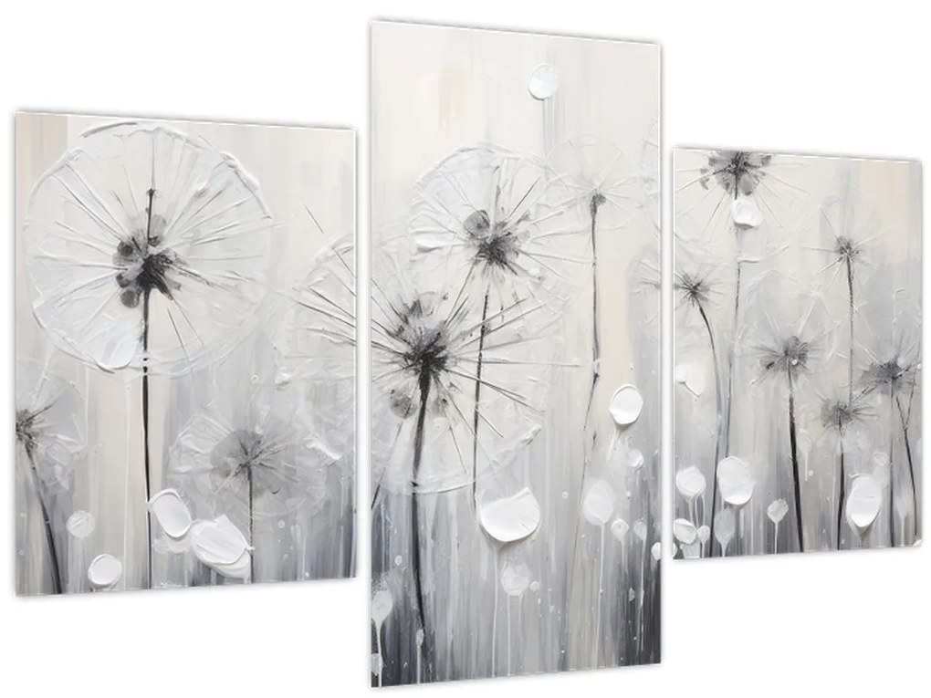 Obraz - Púpavy, maľba (90x60 cm)