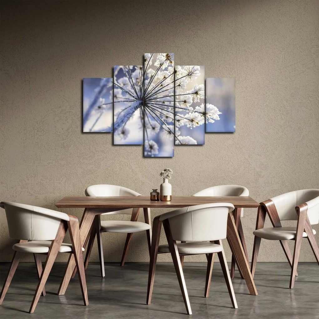 Obraz - Zamrznutý kvet (150x105 cm)