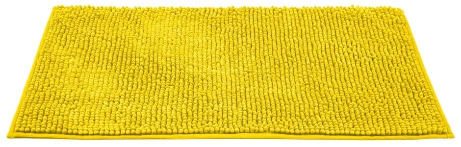 Žltá textilná kúpeľňová predložka 50x80 cm Chenille - Allstar
