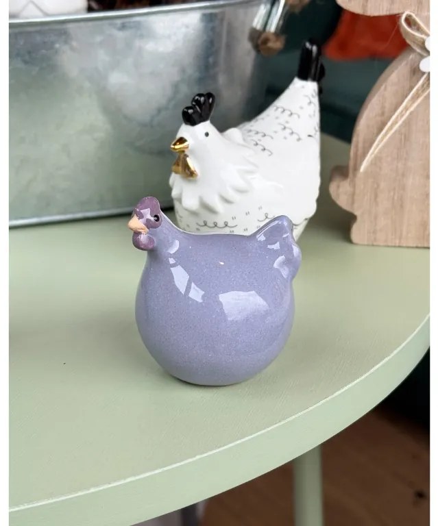 Keramická sliepočka LILAC CHICKEN fialová - viac veľkostí Veľkosť: S