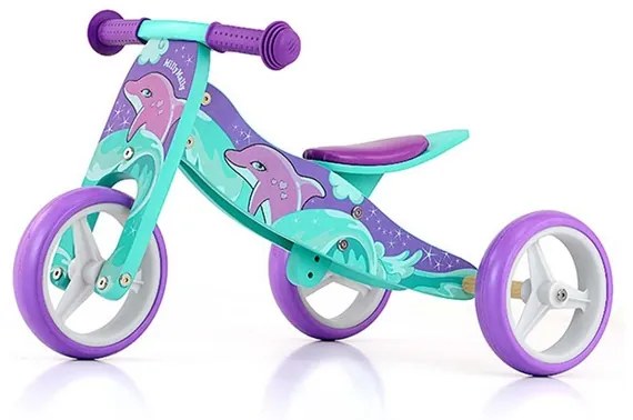 MILLY MALLY Nezaradené Detské multifunkčné odrážadlo bicykel Milly Mally JAKE Dolphin Modrá |