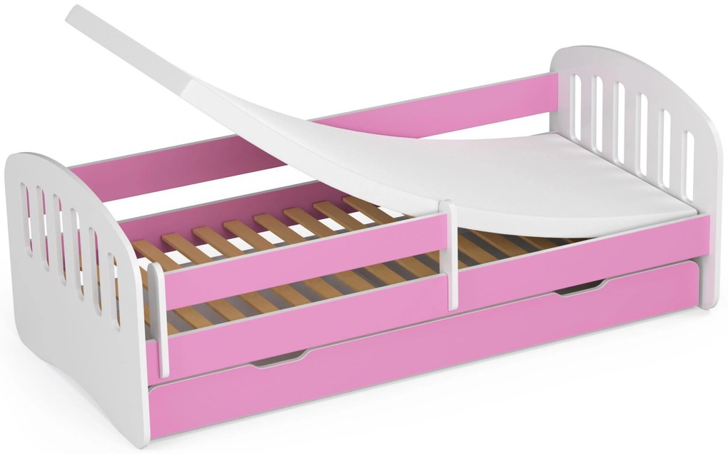 Detská posteľ Preena (ružová) (s matracom). Vlastná spoľahlivá doprava až k Vám domov. 1070761