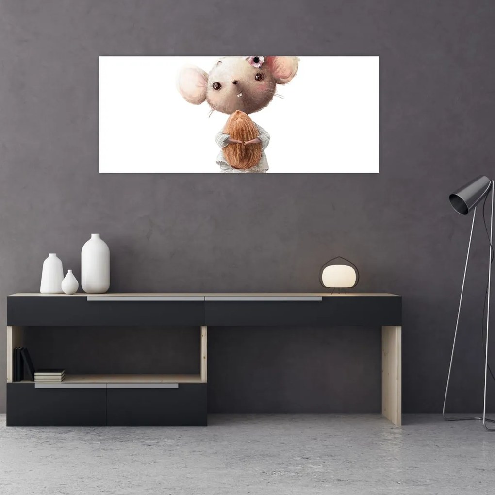 Obraz - Akvarelové zvieratko N⁰2 (120x50 cm)