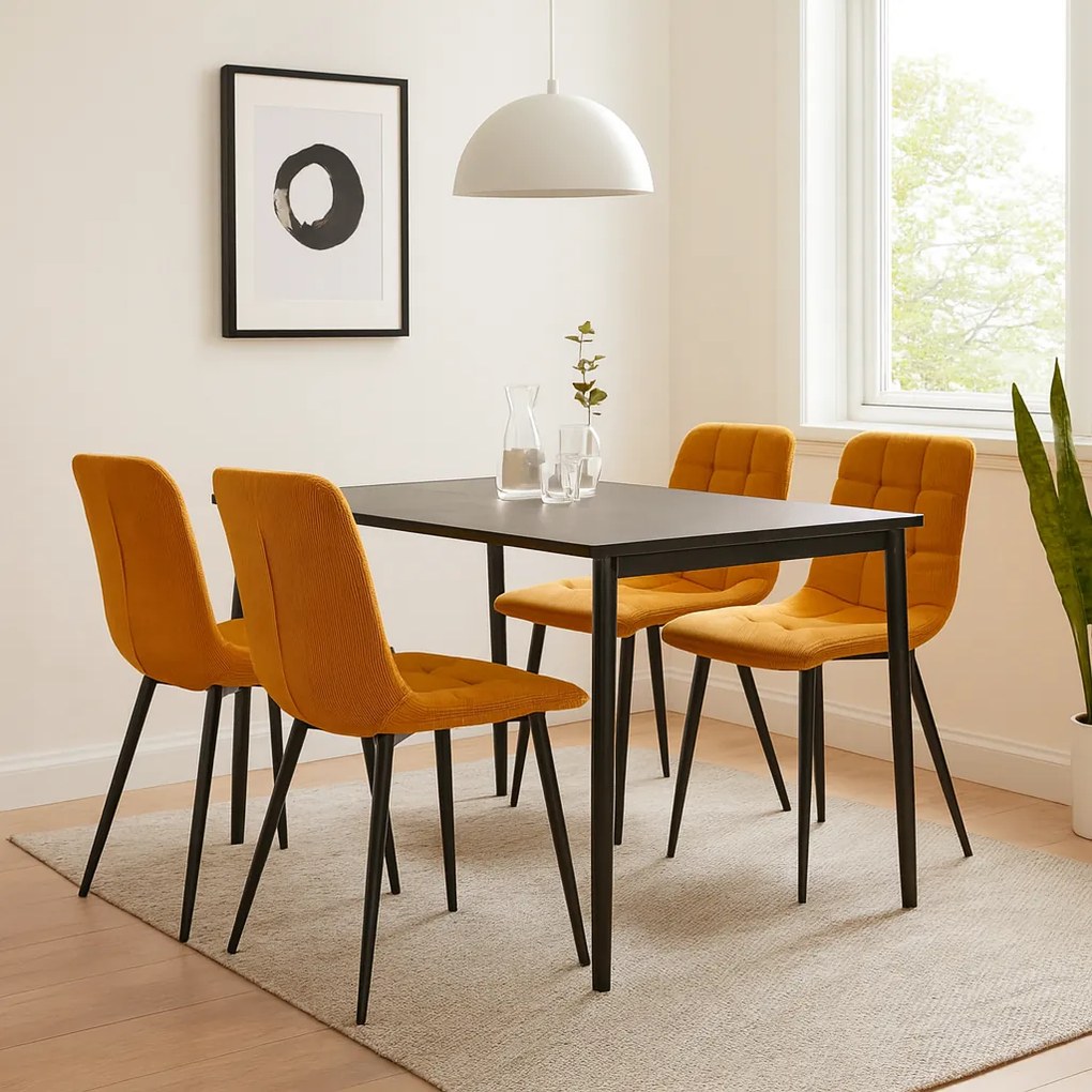 Noela Menčestrová jedálenská stolička ARIA žltá