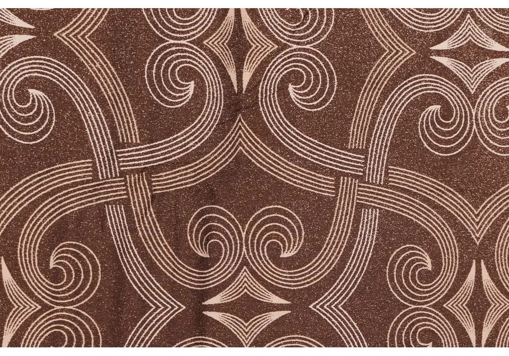 Hnedé obliečky na dvojlôžko z bavlneného saténu 200x200 cm Pandora – Mijolnir