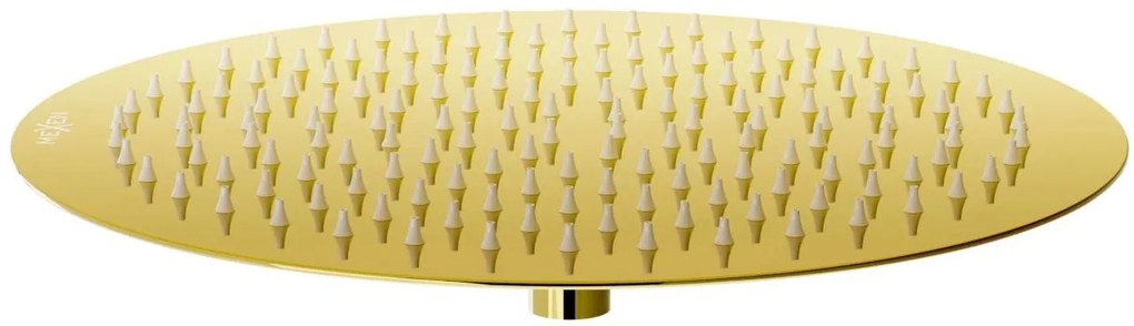 Mexen KAI, podomietkové rameno 40cm + sprchová hlavica 30cm, zlatá, 79230-50 + 79211-50