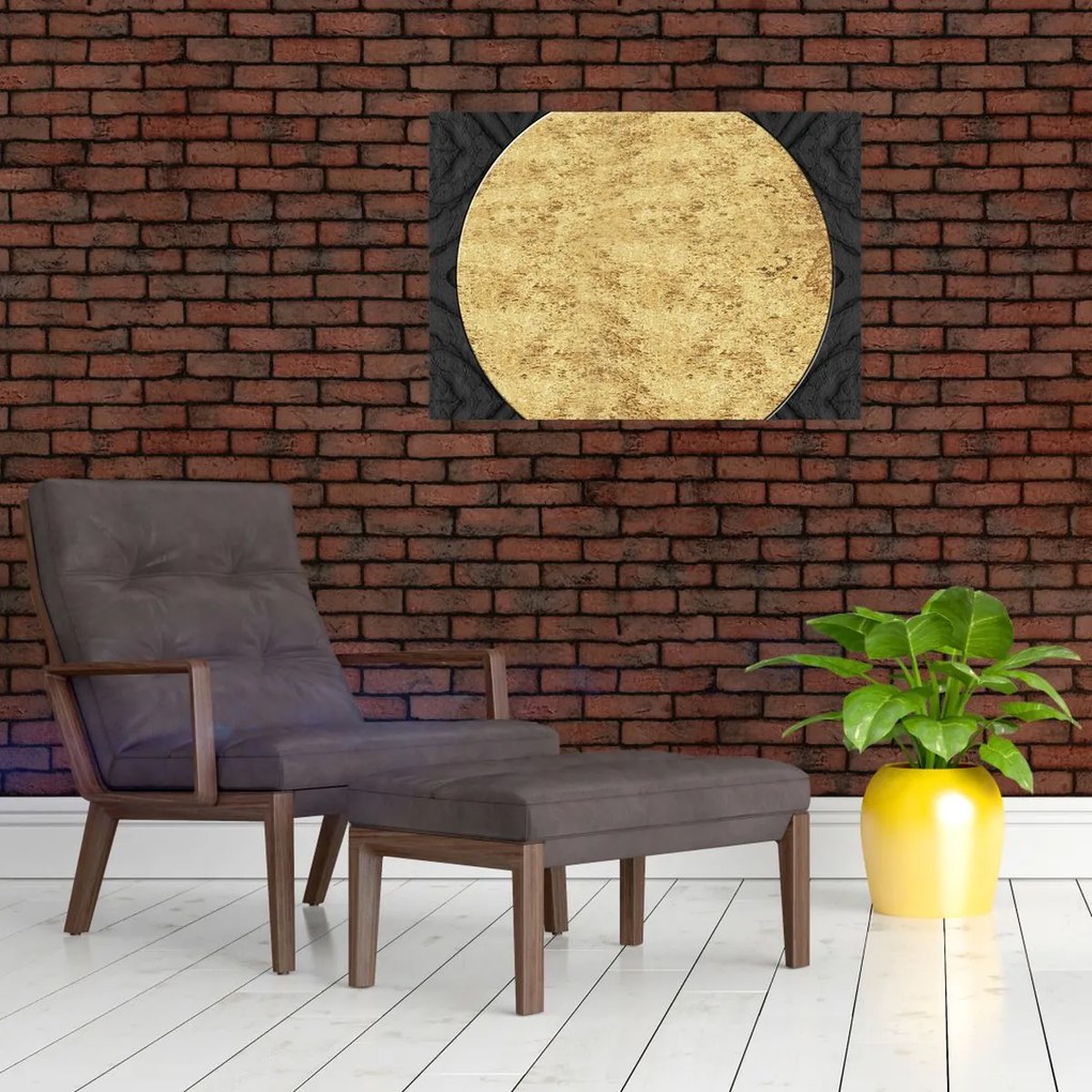 Obraz - Zlatá štruktúra N⁰2 (70x50 cm)