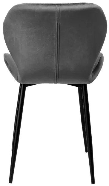 Jedálenská stolička DALLAS VELVET grafitová