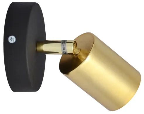 LED Nástenné bodové svietidlo TUNE 1xGU10/4,8W/230V zlatá/čierna