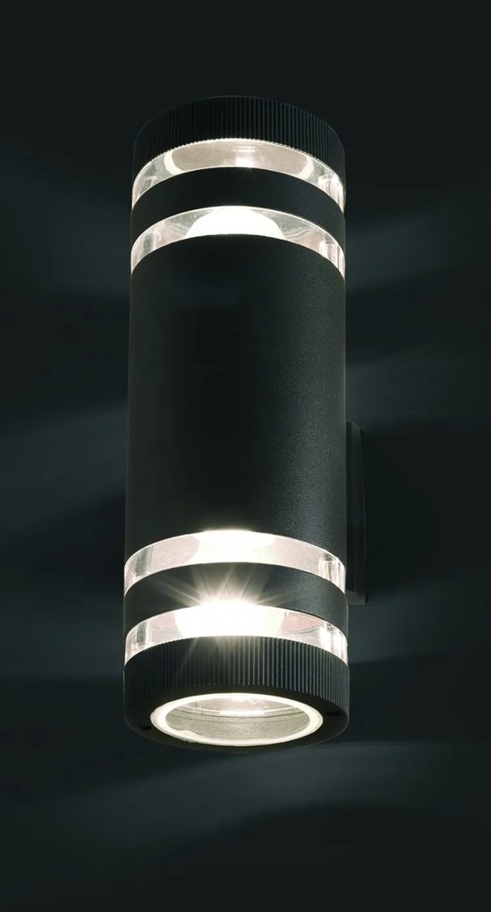Nowodvorski Lighting Sierra vonkajšie nástenné svietidlo 2x40 W grafitová 4422
