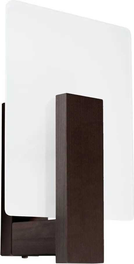Tmavohnedé nástenné svietidlo Parola – Sollux
