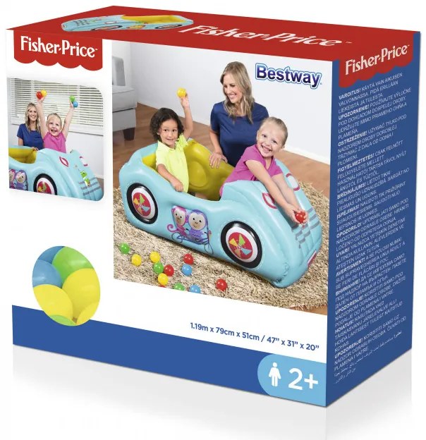 Detský bázén s loptičkami Bestway 93535 pretekárske auto