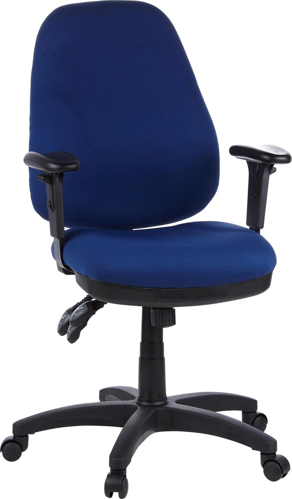 XXXLutz OTOČNÁ STOLIČKA, plochá tkanina, modrá, čierna MID.YOU - Online Only kancelárie - 001918070102