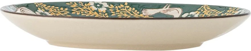 Zelený dezertný kameninový tanier ø 16 cm Hezha – Bloomingville