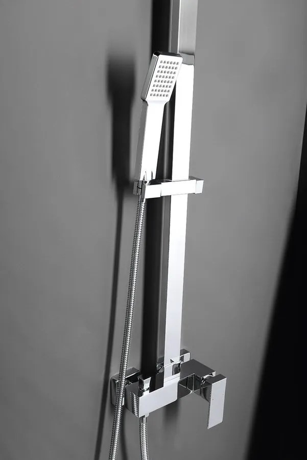 Sapho, LATUS sprchový stĺp s batériou, chróm, 1102-03