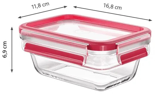 Dóza Tefal Master Seal Glass N1040510 obdĺžniková 0,45 l