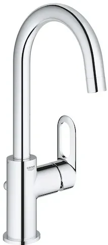 Vysoká umývadlová batéria GROHE Loop s výpusťou chróm 23763000