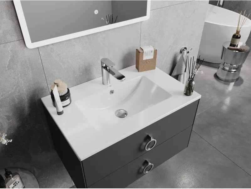 Mexen Atena, umývadlo na zapustenie do dosky 71 x 46 cm, biela, 25017000