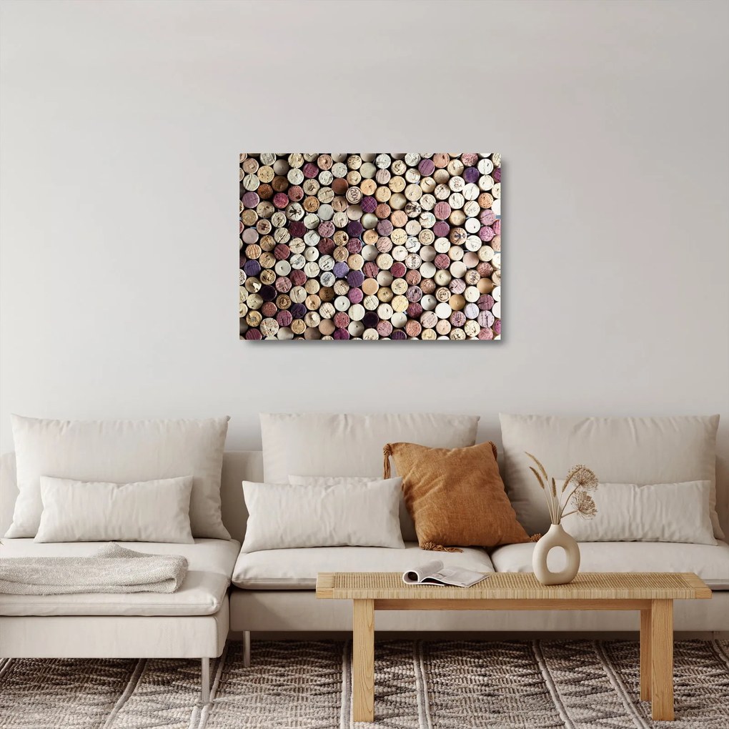 Sklenený obraz - Vinárska sezóna (70x50 cm)