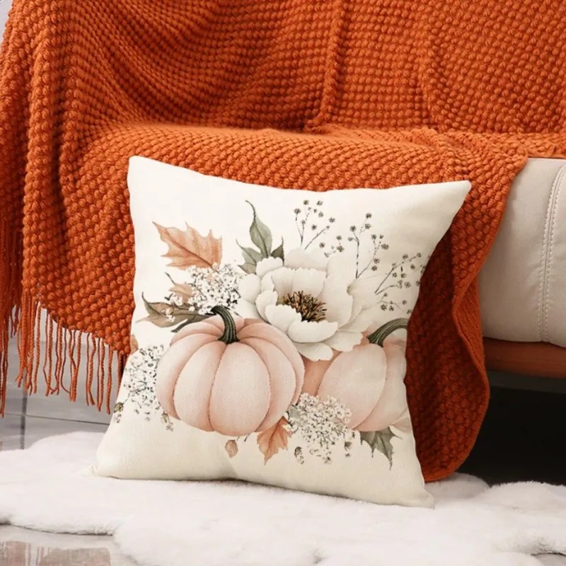 Obliečka na vankúš AUTUMN CALL 45x45 cm, krémová