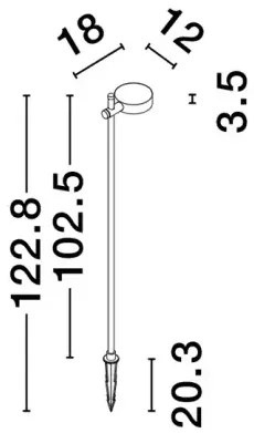 Vonkajšia lampa Dyol 122
