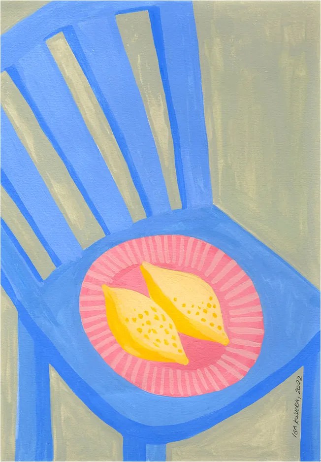 Moikka Plagát New Lemons by Iga Kosicka 50x70 cm