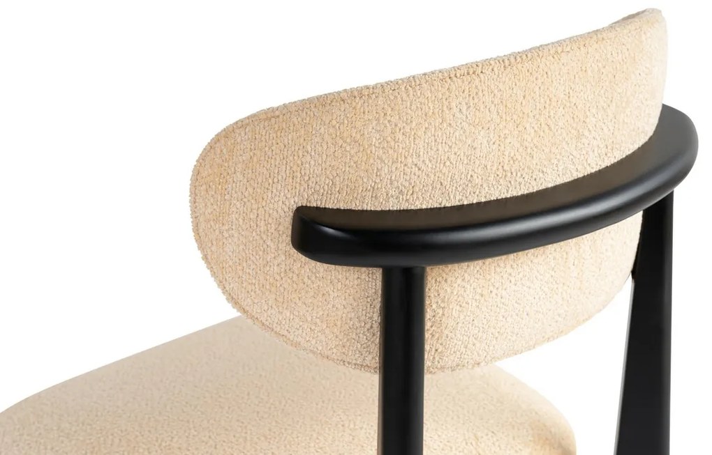 Sada jedálenských stoličiek Lionte Beige andBlack, 2 ks