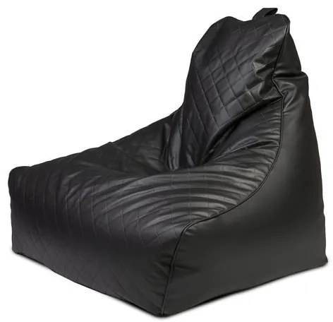 Sedací vak Keiko M Caro ekokoža TiaHome - Tmavo modrá